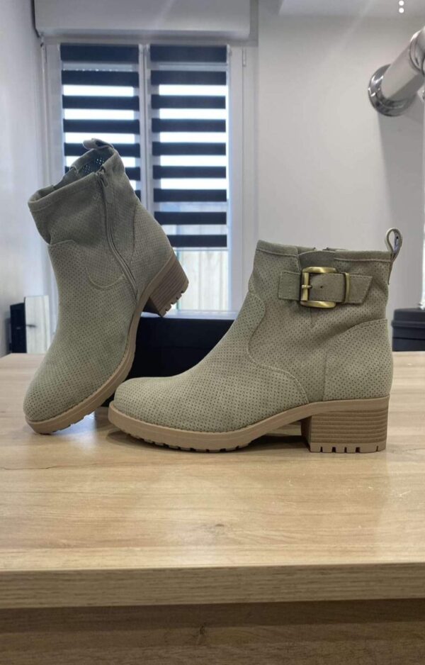 Bottines vertes en daim – Image 2