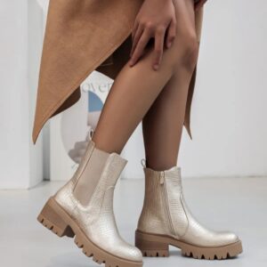Bottines dorées