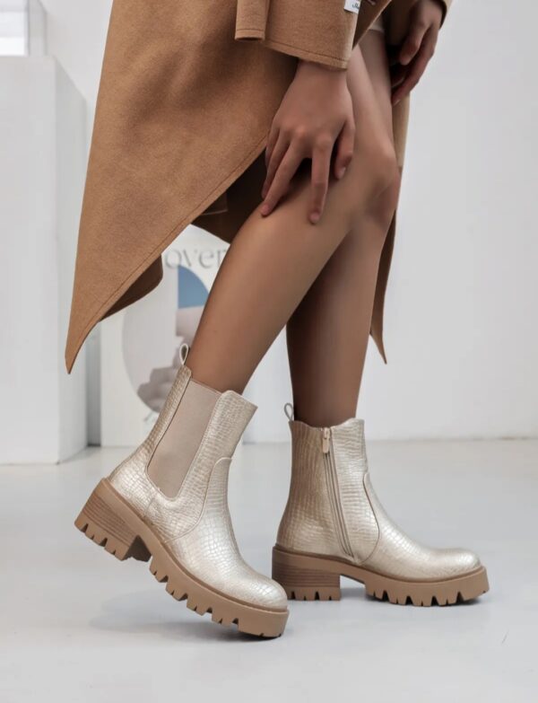 Bottines dorées